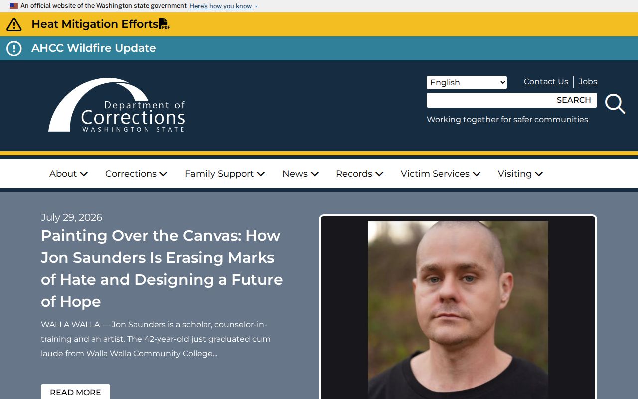 Kittitas County criminal history and Washington corrections resources